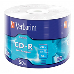 CD-R 700MB VERBATIM  52x, wrap 50 ks