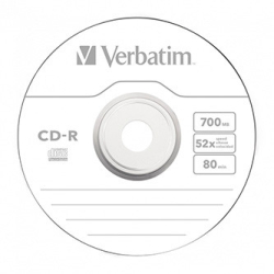 VERBATIM CD-R 700MB, 52x, wrap 50 ks