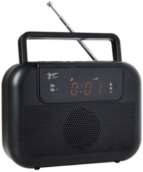 Přenosné rádio FM/AM goSAT GS-M10 s digi laděním a budíkem