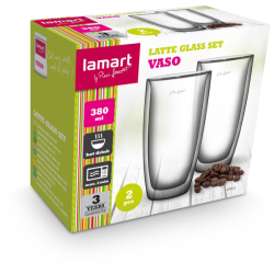 LT9025 Termo sklenice LATTÉ 2KS 380ML LAMART 