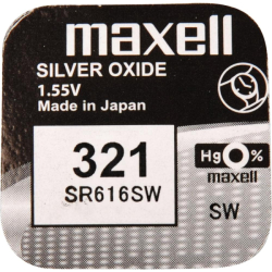 Baterie hodinková 321/SR616SW/V321 maxell Silver Oxid 1,55V