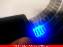 PHONO Stroboscope PROFI 50Hz Blue